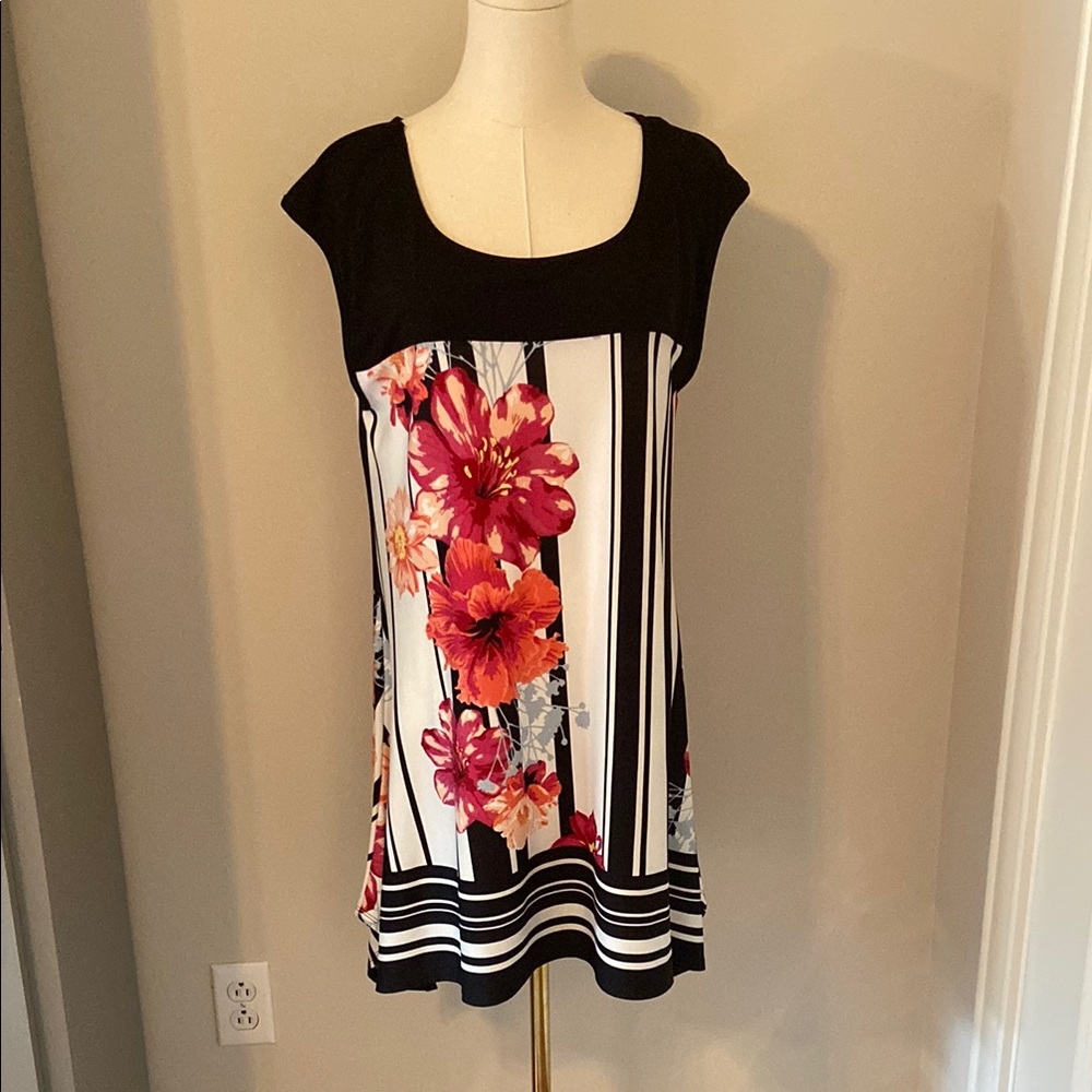 Floral Striped Women's Top